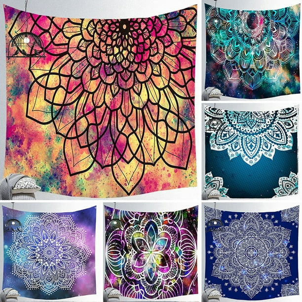 Abstract Mandala Tapestry Psychedelic Wall Hanging Trippy Tapestries Home Decor